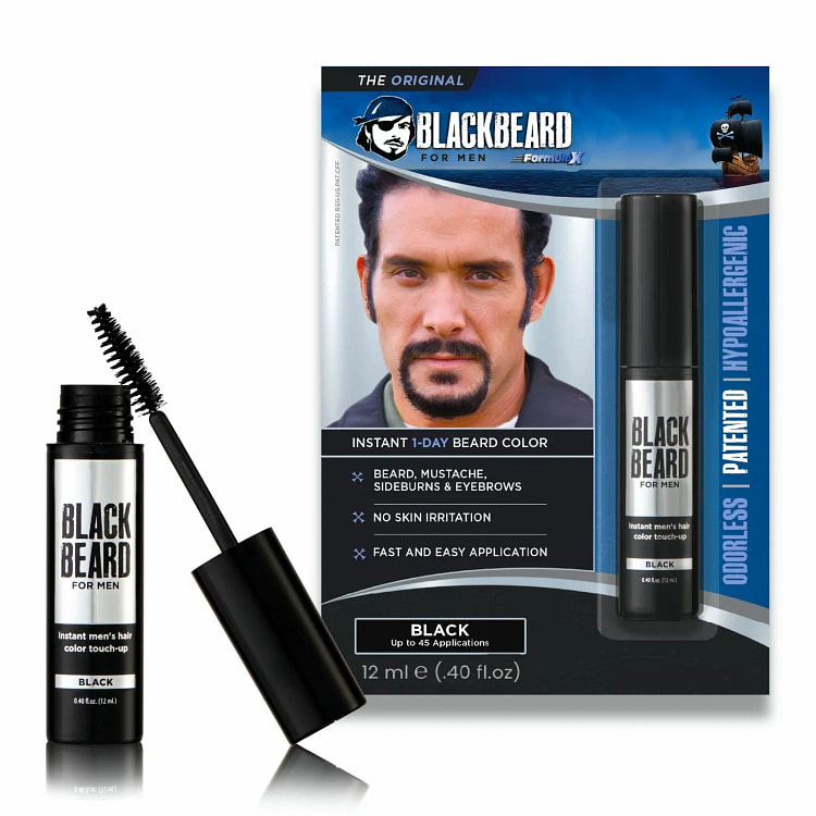 Men Instant Beard Color Hypoallergenic Beard Dye 1 box