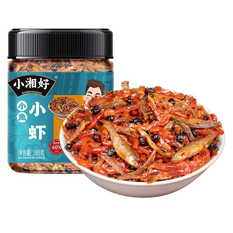 Xiao xianghao Spicy fish and shrimp 280g/can 280 g