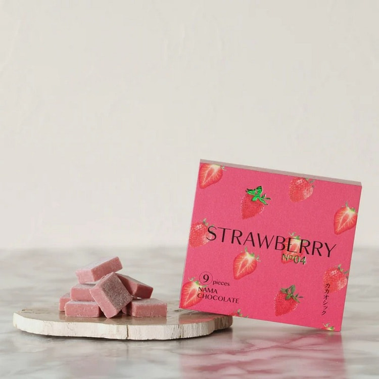 UNE cacaosic raw chocolate strawberry 9 pieces,Delivery within one week