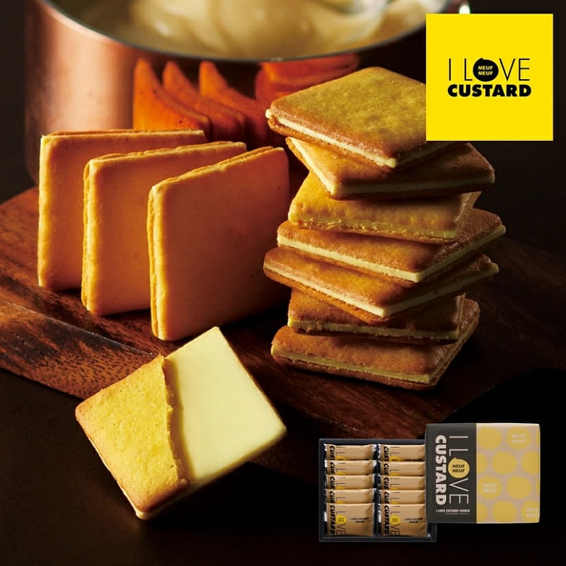 I Love Custard Cookies 10 pcs 1 box