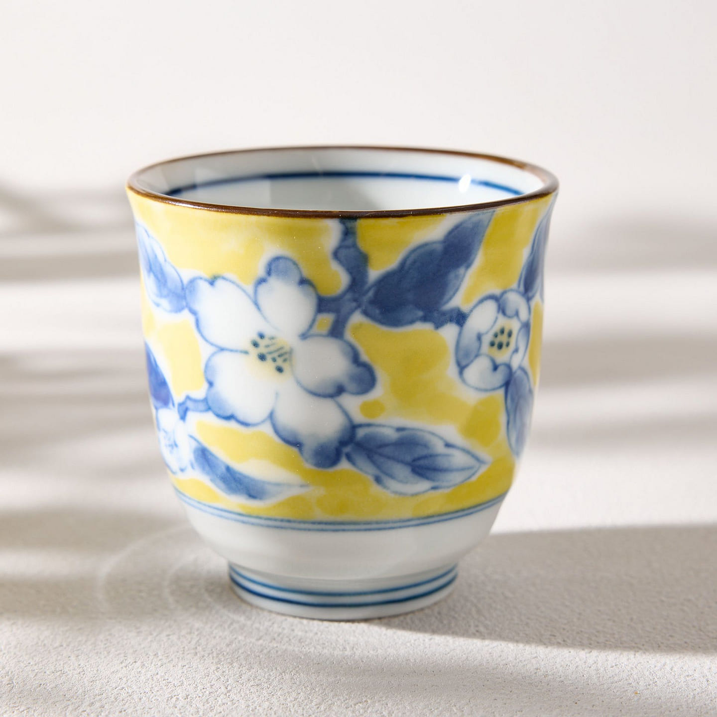 Yellow Floral Japanese Teacup 200 g