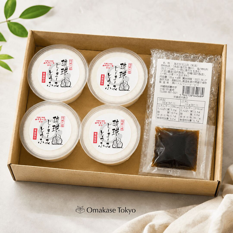 Ryukyu Jimami Tofu with sauce 4pcs. 1.1 lb