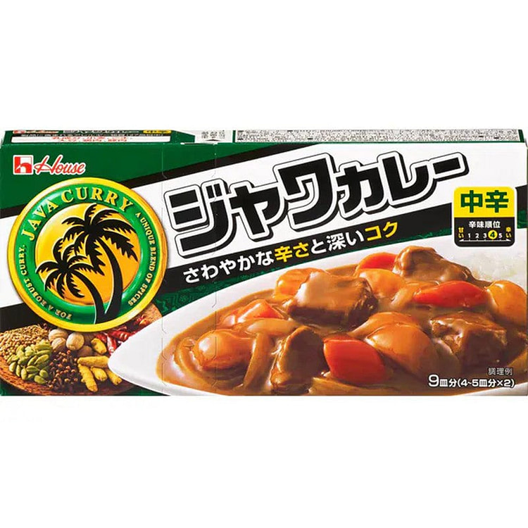 House Java Curry Roux Medium Spicy 185g