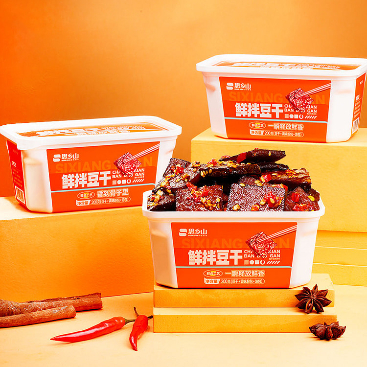 Fresh Mixed Spicy Dried Bean Curd with Sauce 1 Box 200 g