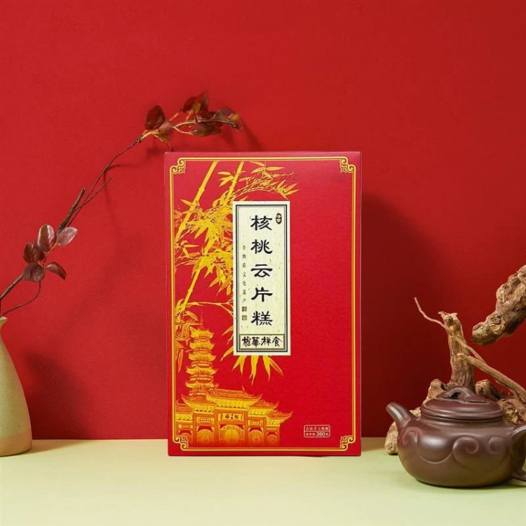 Longhua Veggie Cloud Peach Cake 360g