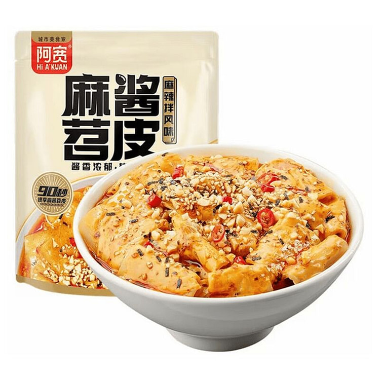 阿宽 速食麻酱苕皮免煮方便速食流汁宽粉宵夜 220 克