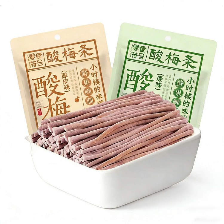 零食符号网红酸梅条青梅条陈皮味约80根 80 克