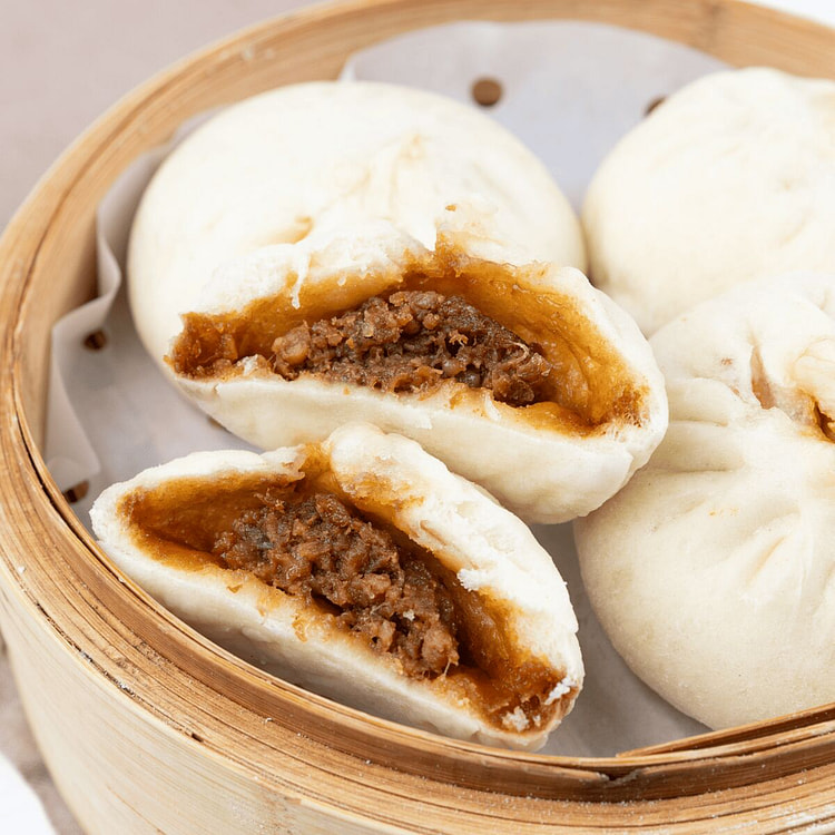 手工酱肉包4个 1 份