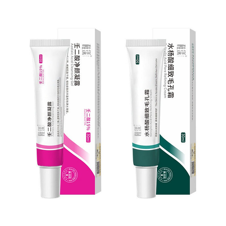 稚漾 壬二酸净颜凝露30g+毛孔细致霜30g