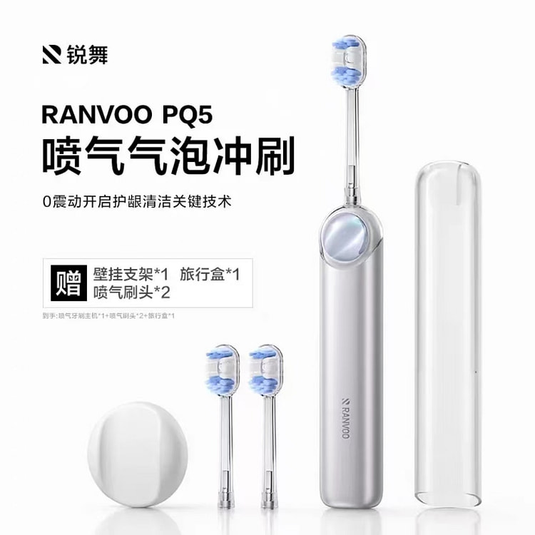 Ruiwu Jet Electric Toothbrush # 02 Silver 1 each