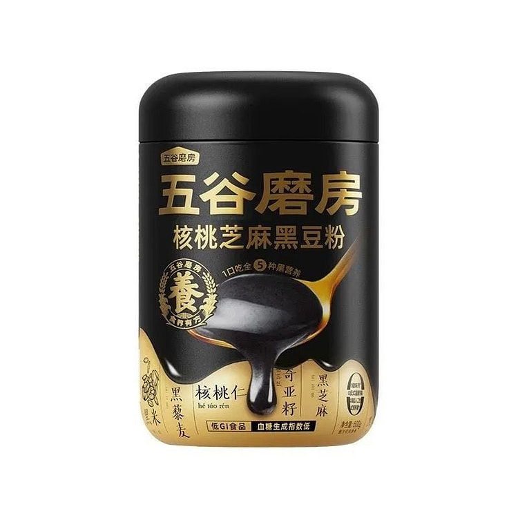 五谷磨房五谷磨房核桃芝麻黑豆粉546g/罐