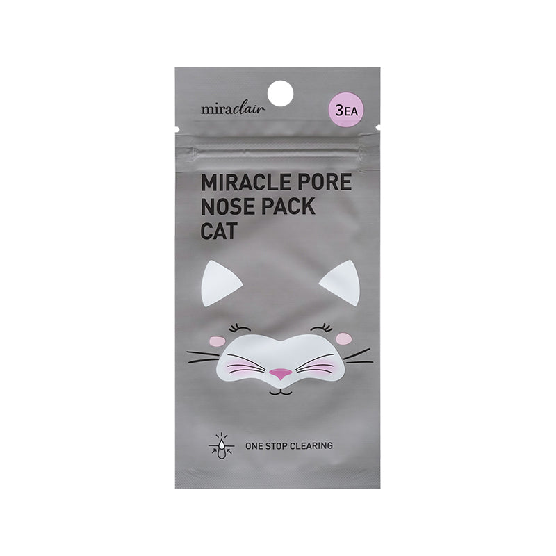 韩国 Miraclair 毛孔鼻贴 3 片装 猫咪 1 份