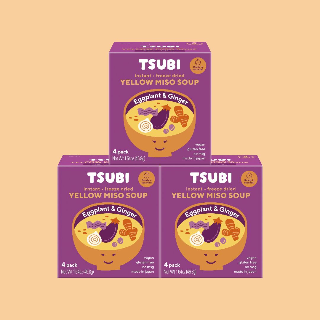Yellow Miso with Eggplant & Ginger Pack of 12- 3 box
