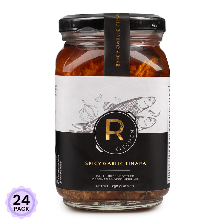 RKitchen Spicy Garlic Tinapa Gourmet Bottle 250 g*24 pack