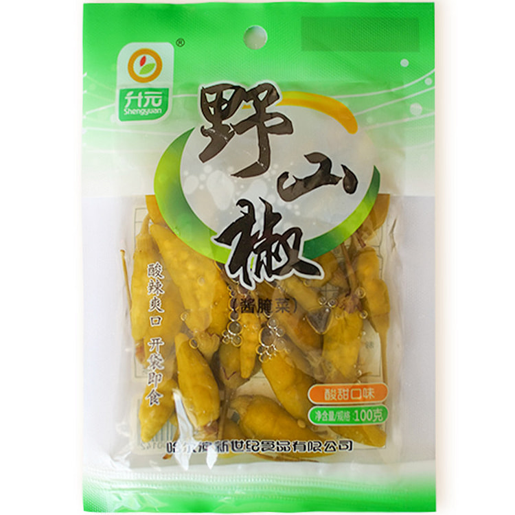 升元野山椒辣椒泡椒开袋即食 100g*2袋装 200 克