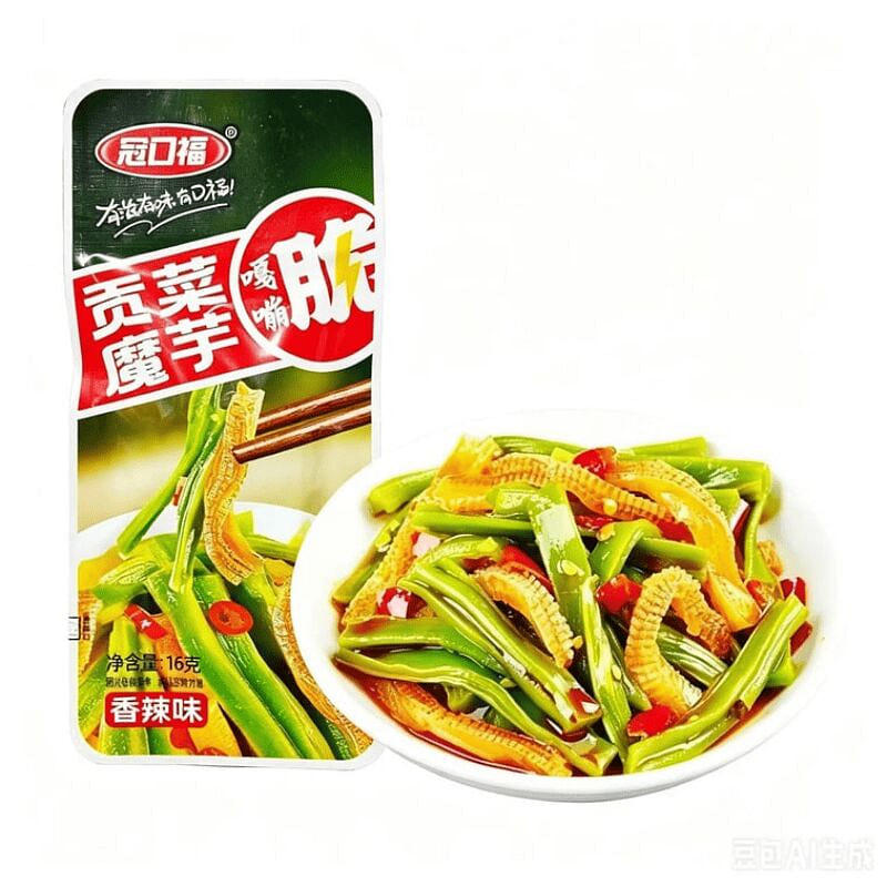 Guan Kou Fu Tribute Vegetable Konjac 16g*10 packs 160 g