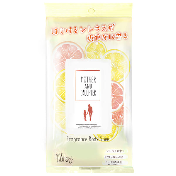 Mother&Daughter Fragrance Body Sheets, Fine Citrus 1 pack