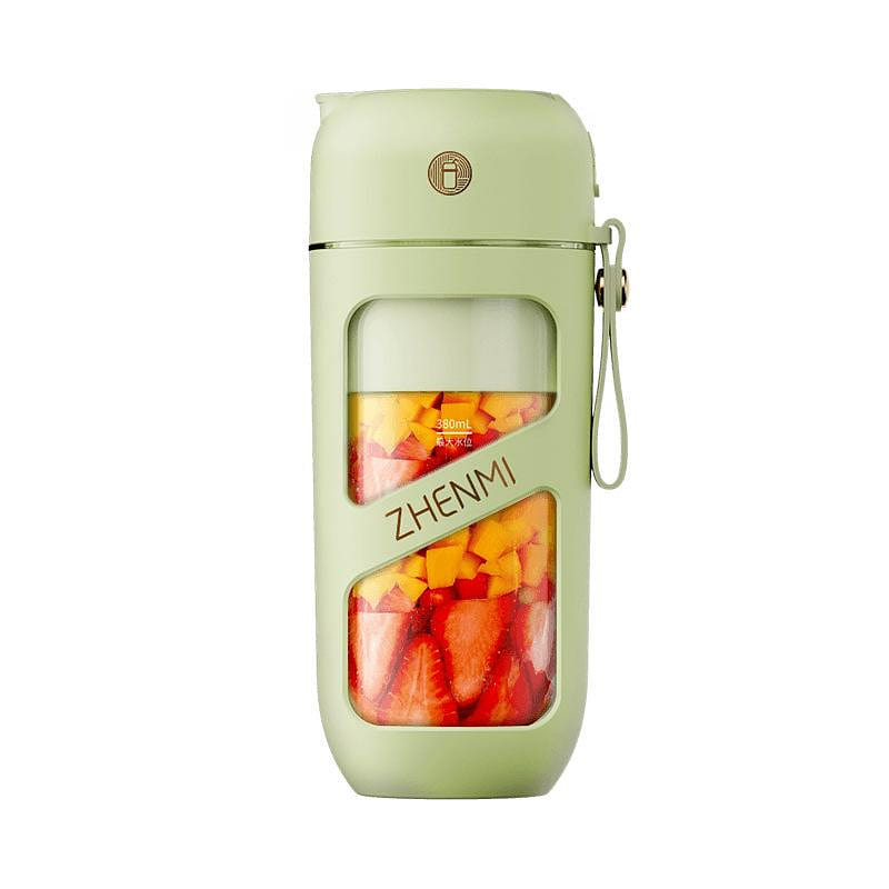 Zhenmi Vacuum juicer home electric wireless juice cup avocado green 1 each