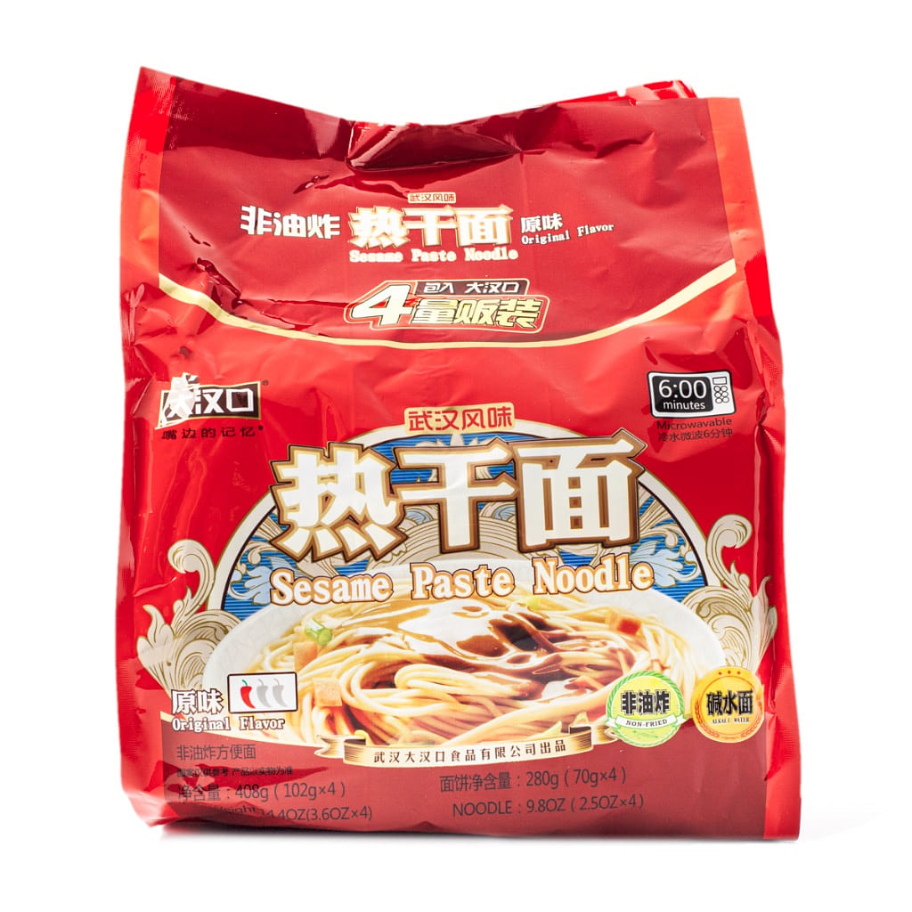 大汉口 武汉热干面 麻酱原味 4连包 408 克