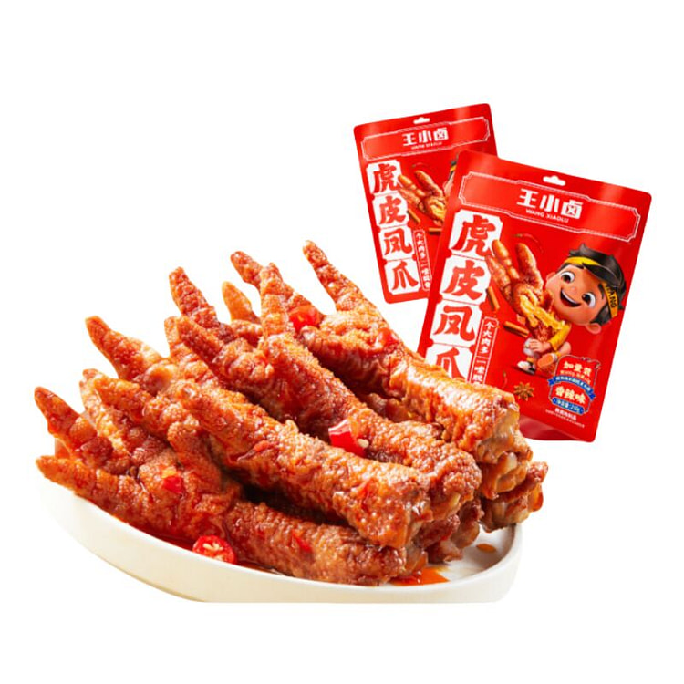 王小卤卤味解馋小零食 虎皮凤爪鸡爪 香辣味
