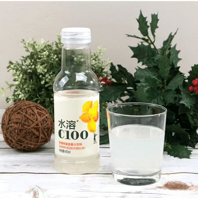 农夫山泉 水溶C100 柠檬味 复合果汁饮料 445 毫升