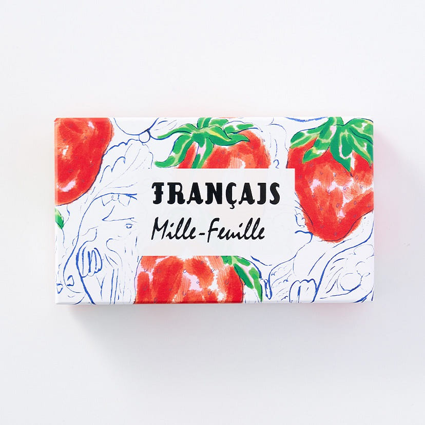 FRANCAIS 草莓夹心白巧克力千层酥 5片装 1 盒