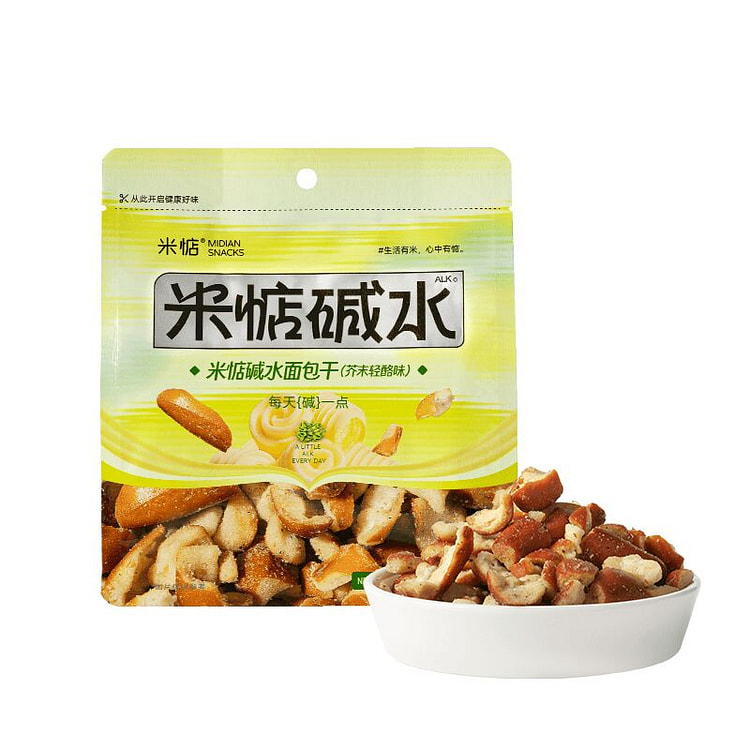 Alkali water dried bread 60g Mustard light cheese 60 g