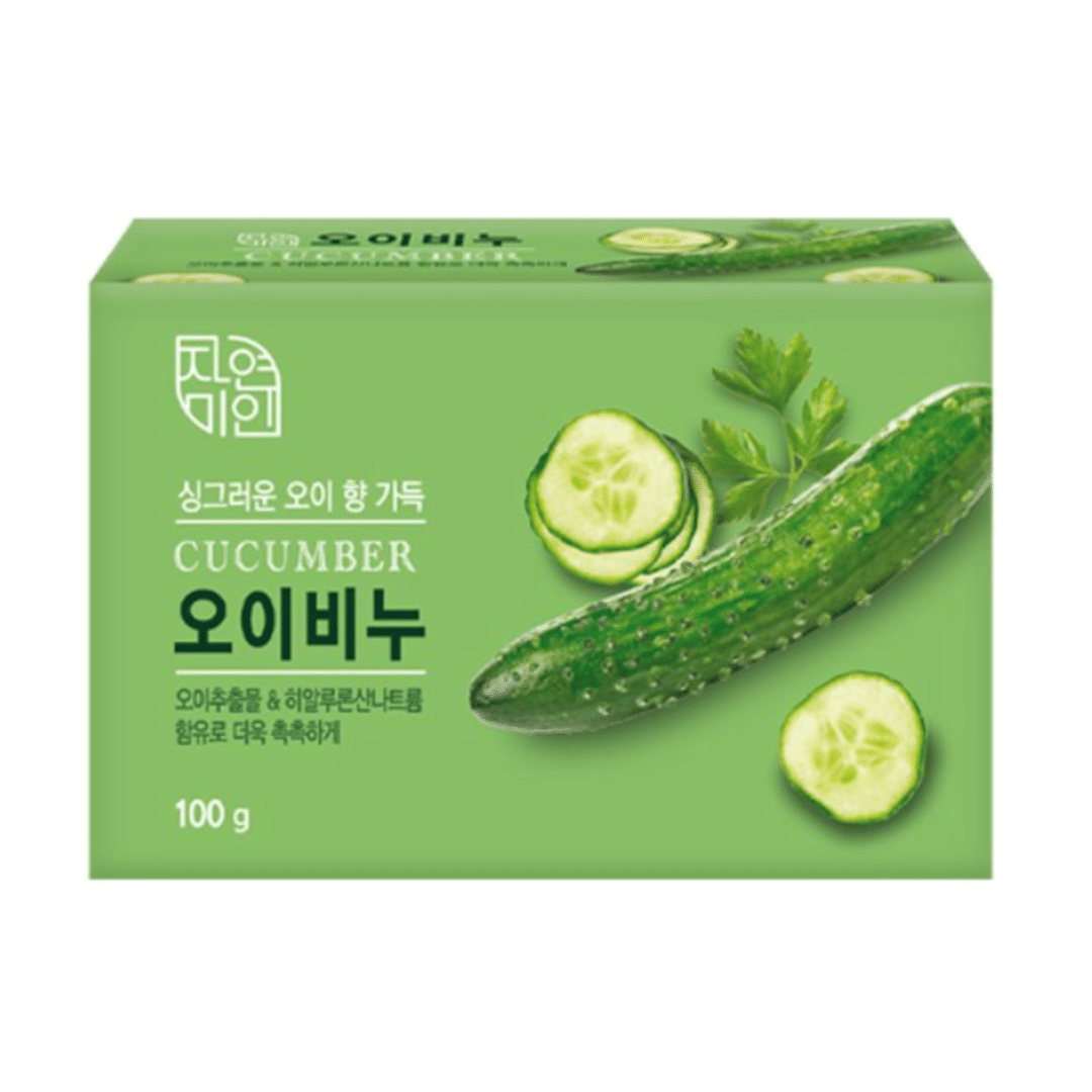 CUCUMBER SOAP 4PCS Mugunghwa Natural Beauty Cucumber Soap Korean Body Care 1 each