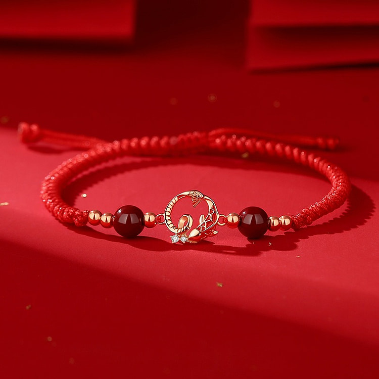 Original snake koi red rope hand rope national tid