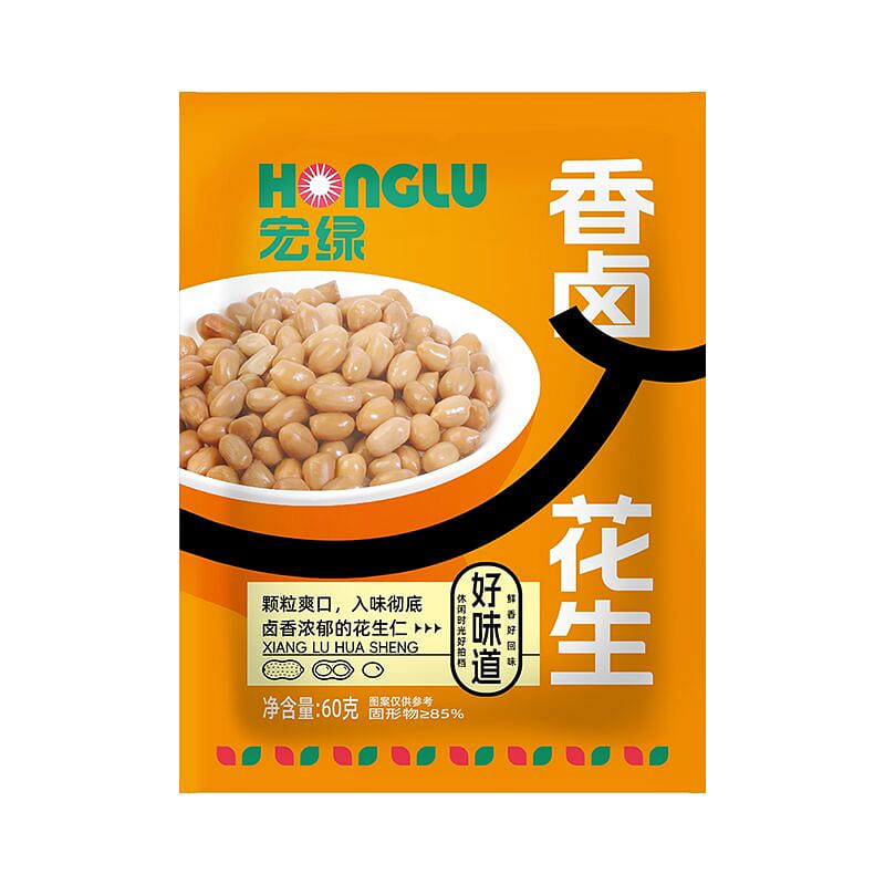 Honglv Spiced Peanuts, Beer Snack, 60g*10 600 g