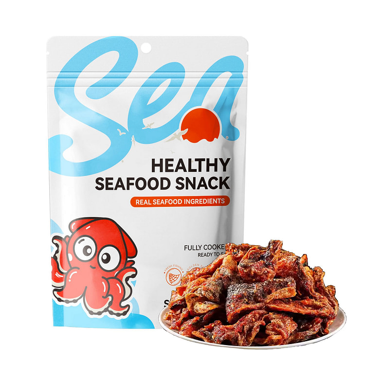 Sea Fortune 香辣鱼皮 蜜汁甜辣海鲜零食 100 克
