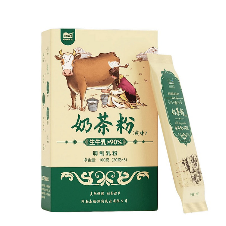 哈纳斯乳业 奶茶粉 阿勒泰鲜奶奶茶 咸奶茶 100 克