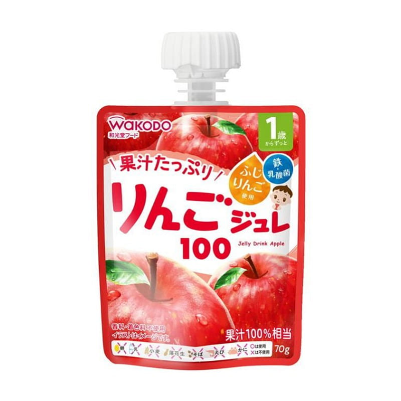 Wakodo Jelly Drink Apple 100 70g 70 g