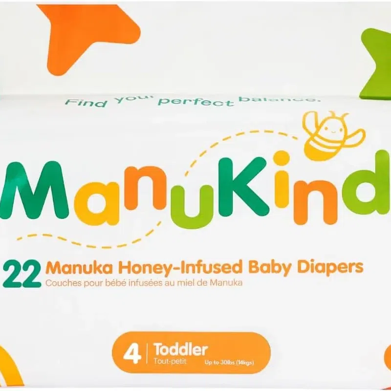 Baby Diapers Size 4, Manuka Honey, Hypoallergenic 1 pack