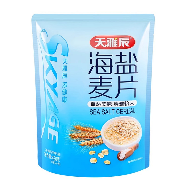 天雅辰海盐麦片咸味营养早餐代餐420g*1袋