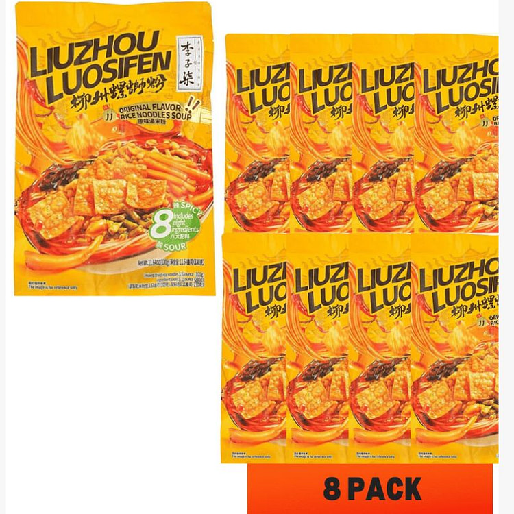 Liziqi Authentic Liuzhou Luosifen335g*8pcs 335 g