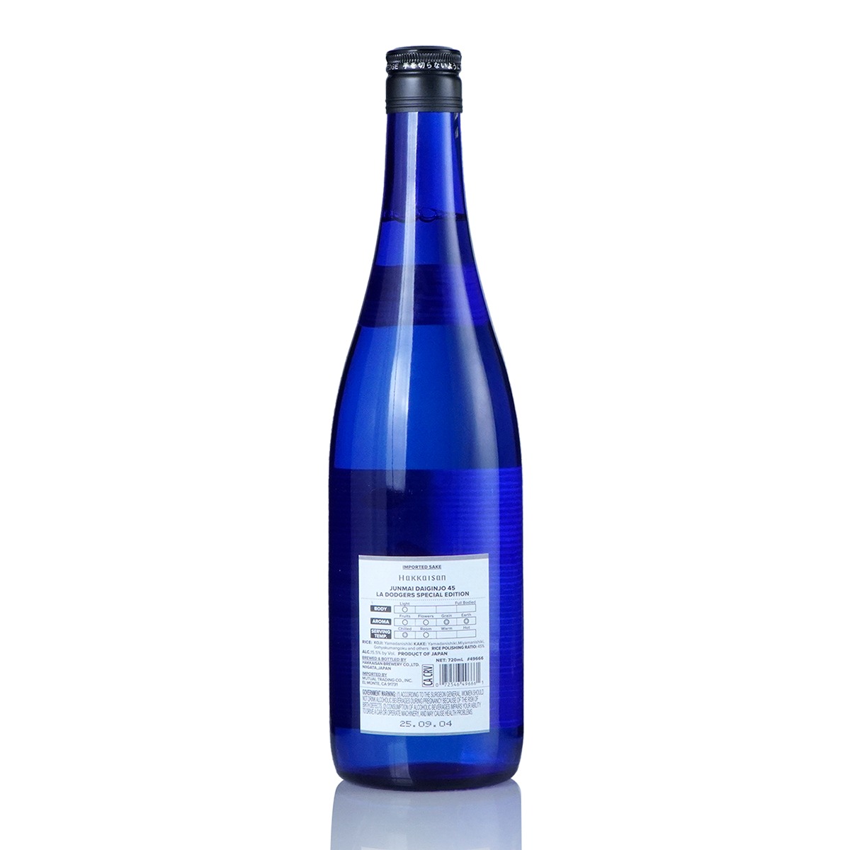 八海山洛杉矶道奇队纯米大吟酿720 毫升- Weee!