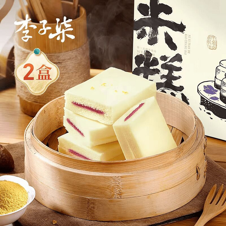 李子柒紫薯蒸米糕发糕600g 600 克