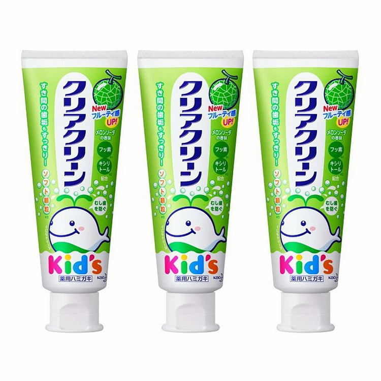 KAO Kids Toothpaste (Pack of 3) - Melon Soda 210 g