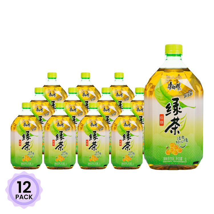 康师傅绿茶 大瓶装 舒爽版 1000 毫升*12 包
