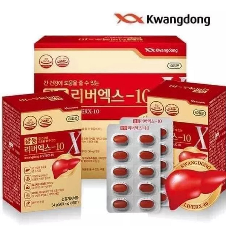 韩国肝脏补充剂 X-10 900mg 60 粒