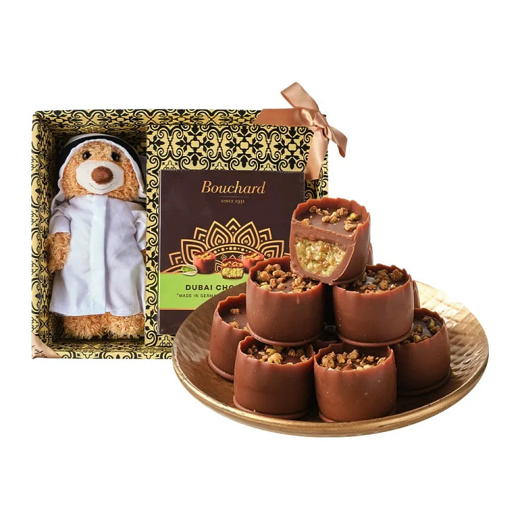 Bouchard 迪拜风情小熊巧克力礼盒 1盒 132 克