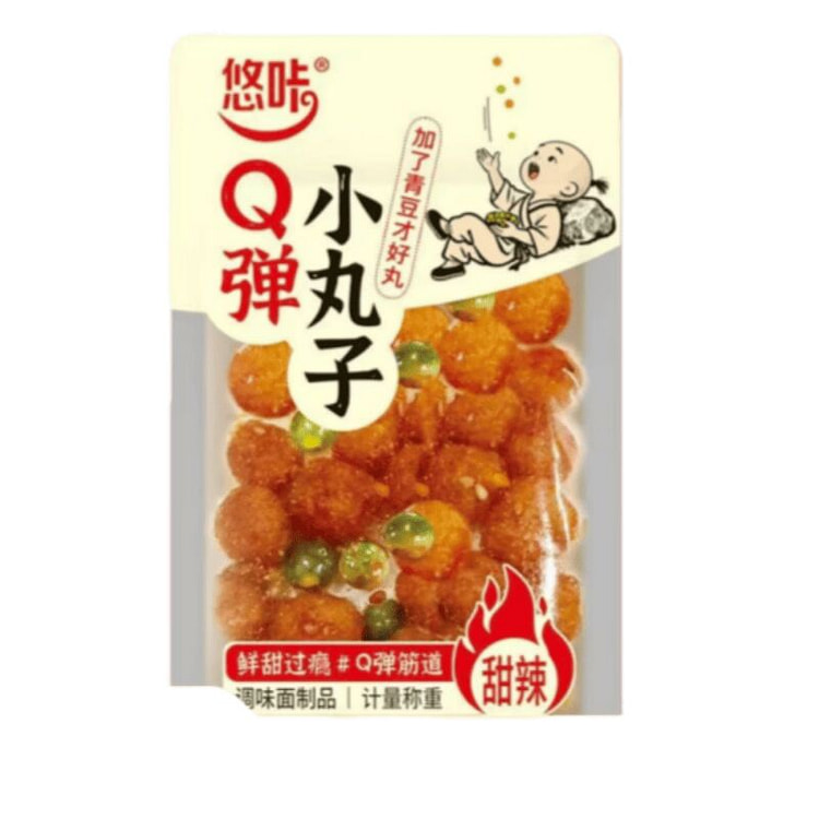 Yuka Q Bullet Meatballs Sweet and Spicy Snack 180 g