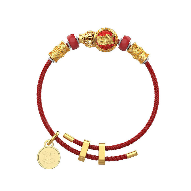 故宫博物院 吉兽来祈手绳礼物 铜狮 16-24厘米 1 盒