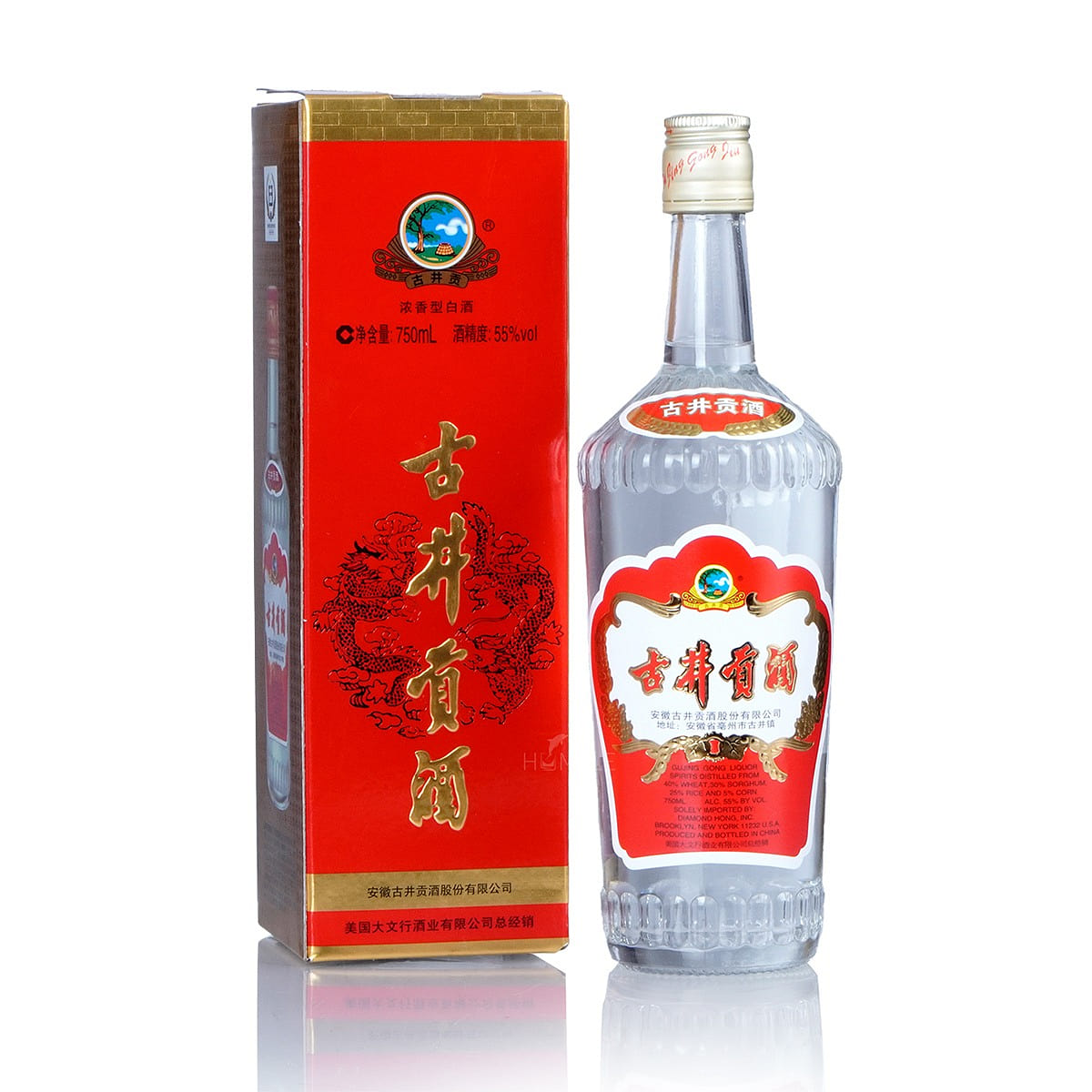 Gu jing Gong Chinese Baijiu 750 ml