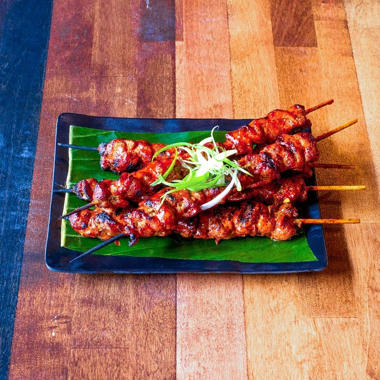 辣味碳烤猪肉串 5串 分享份量 1 份