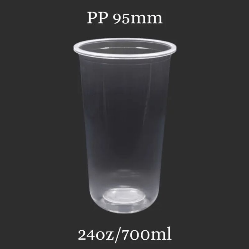Disposable PET Plastic Cups 24oz 95mm (Pack of 50) 1 pack