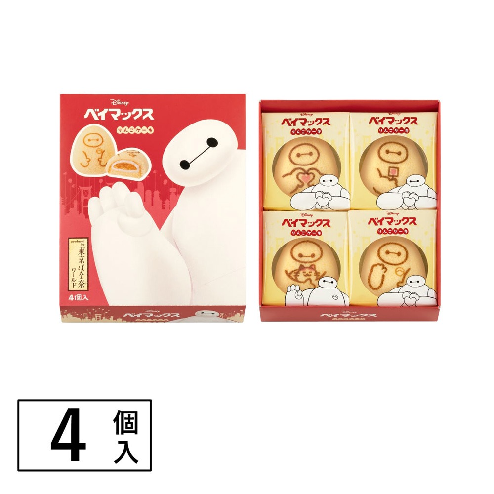 日本直送」東京ばな奈・ベイマックス/りんごケーキ 4個入 - Weee!