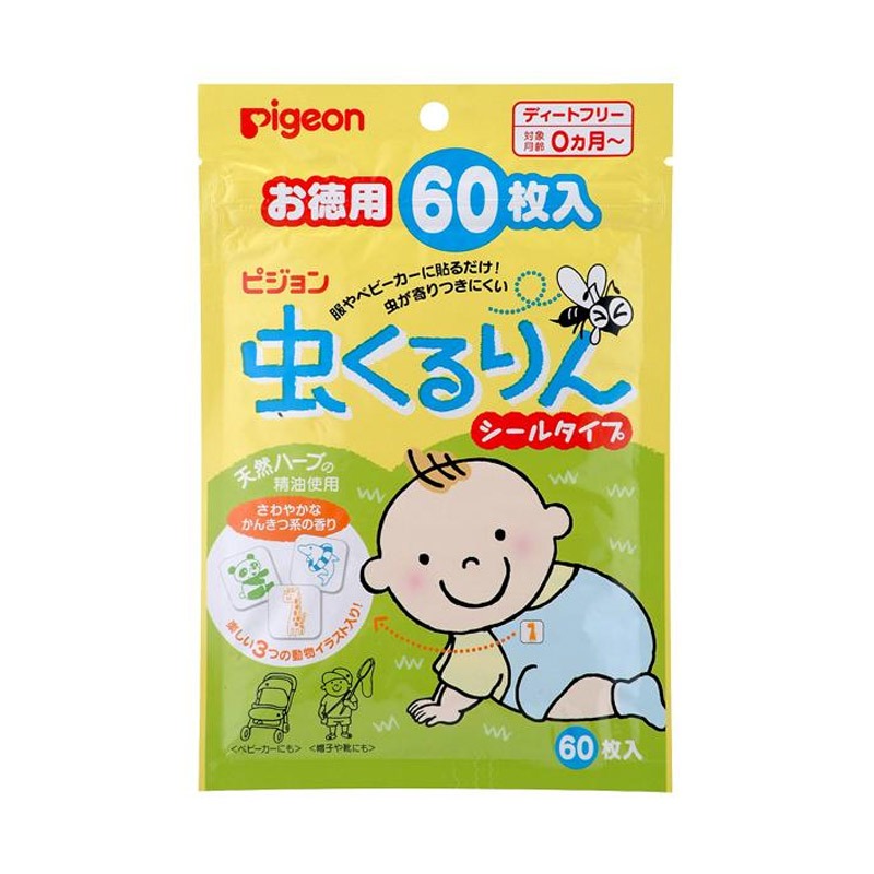 PIGEON Insect Repellent Sticker 60 pcs 1 each