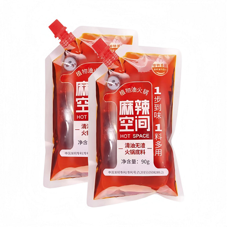 麻辣空间  清油无渣火锅底料一人份  90g*2袋 180 克